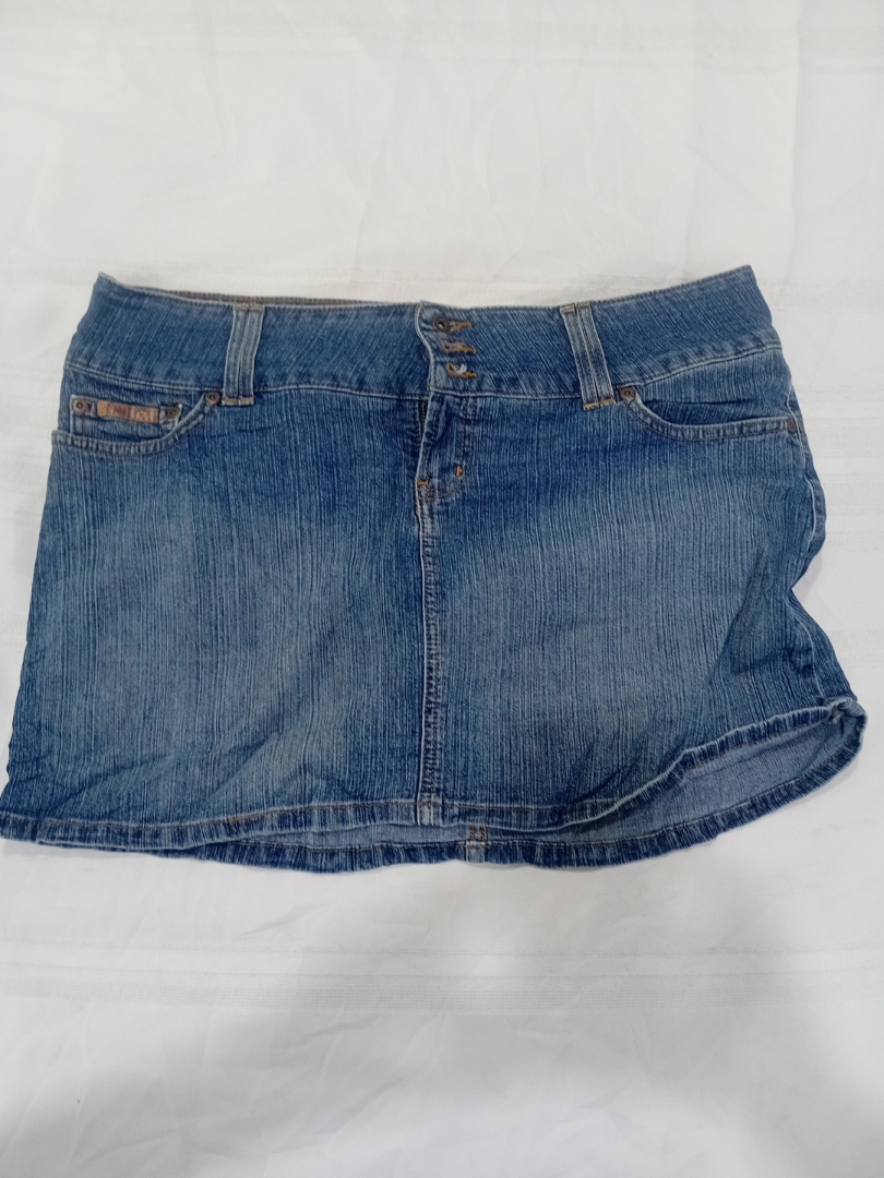 Vintage LEI Low-Rise Denim Mini Skirt