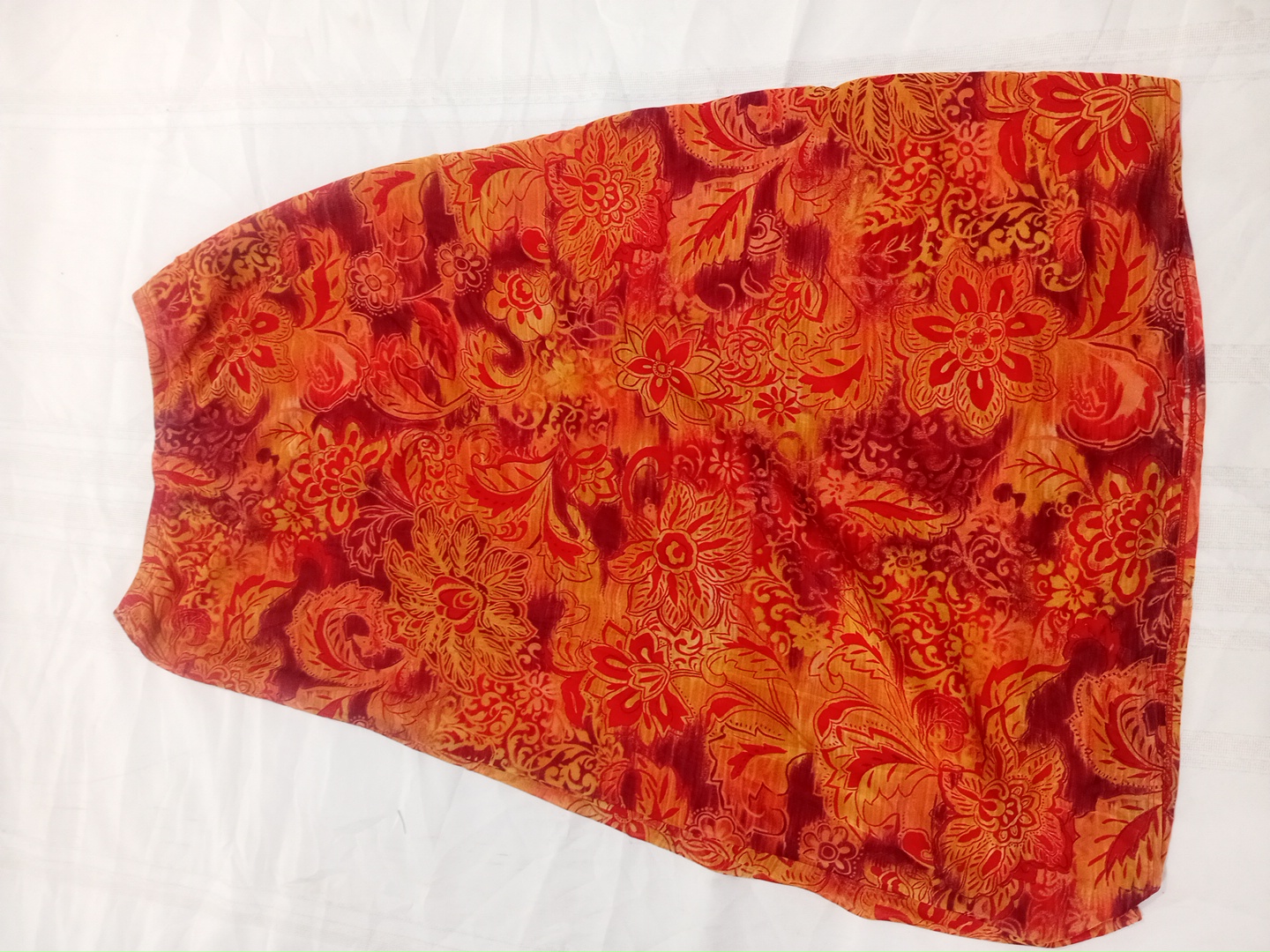 Coldwater Creek Floral Print Polyester Maxi Skirt ..