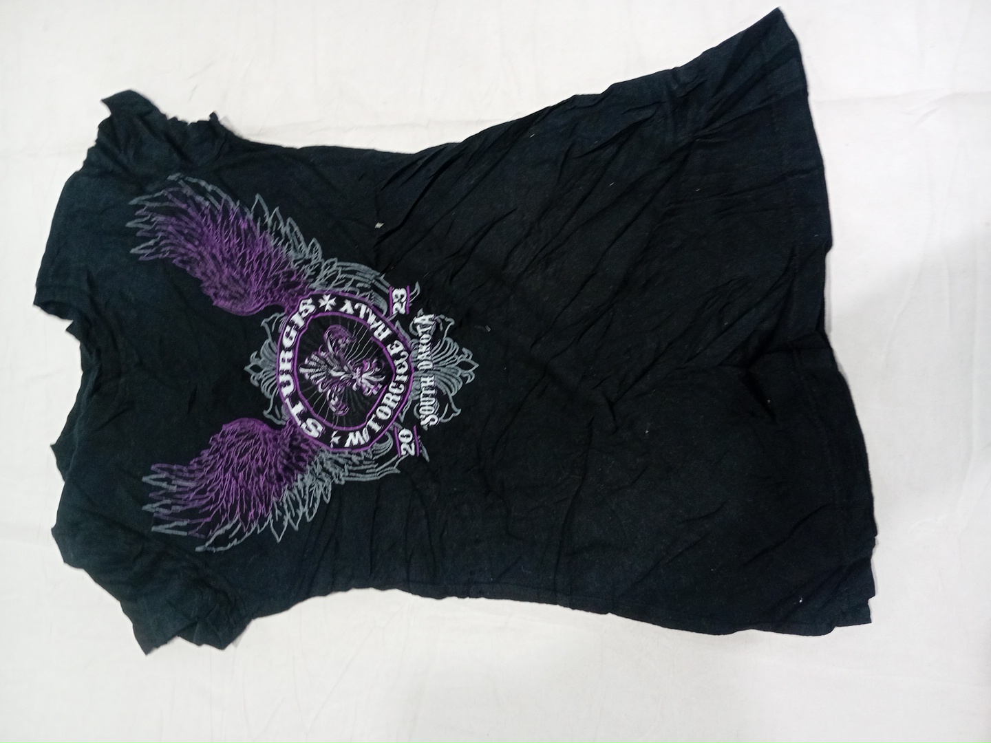 ビンテージ スターギス モーターサイクル ラリー ブラック グラフィック Tシャツ