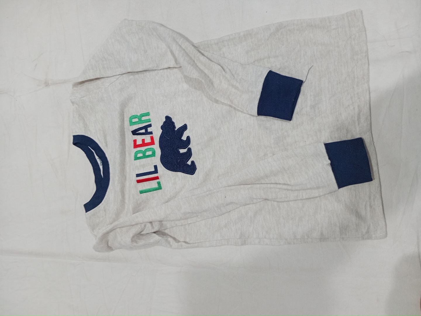 Dearfoams Lil Bear Graphic Long Sleeve Kids T-Shir..