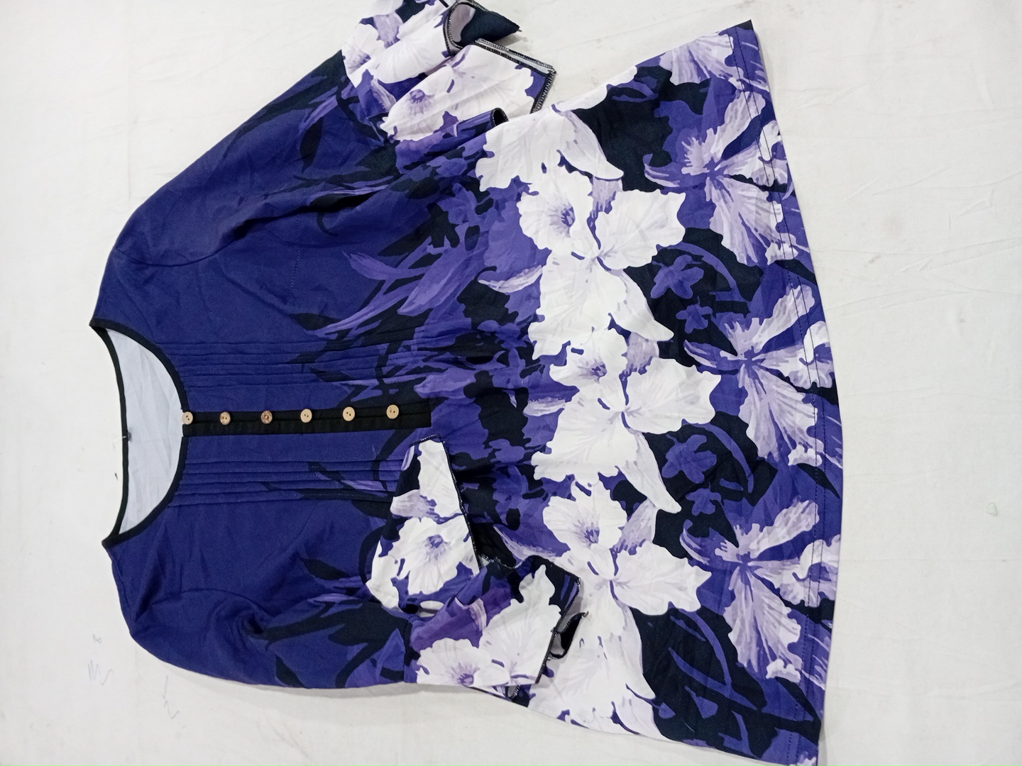 Blouse florale imprimée