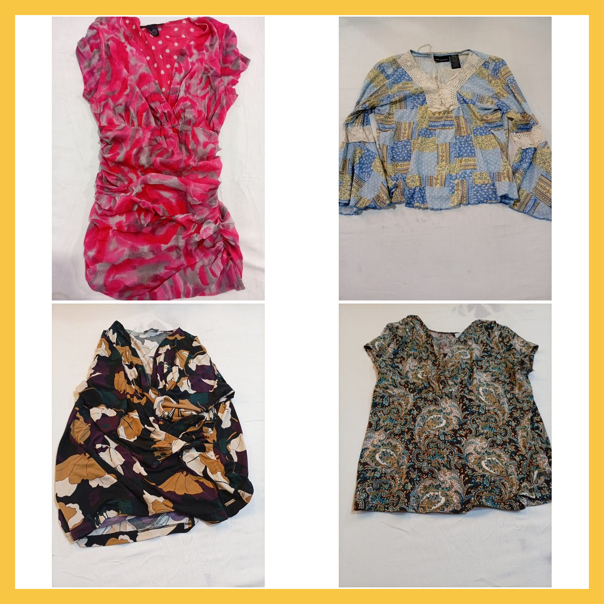 Vintage Druckbluse Bündel - INC, Tahari, Vince Cam..