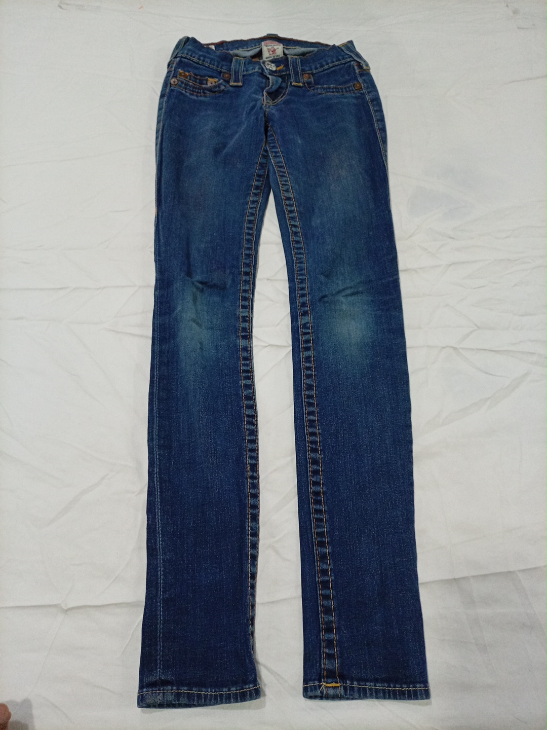 True Religion Low Rise Straight Leg Jeans