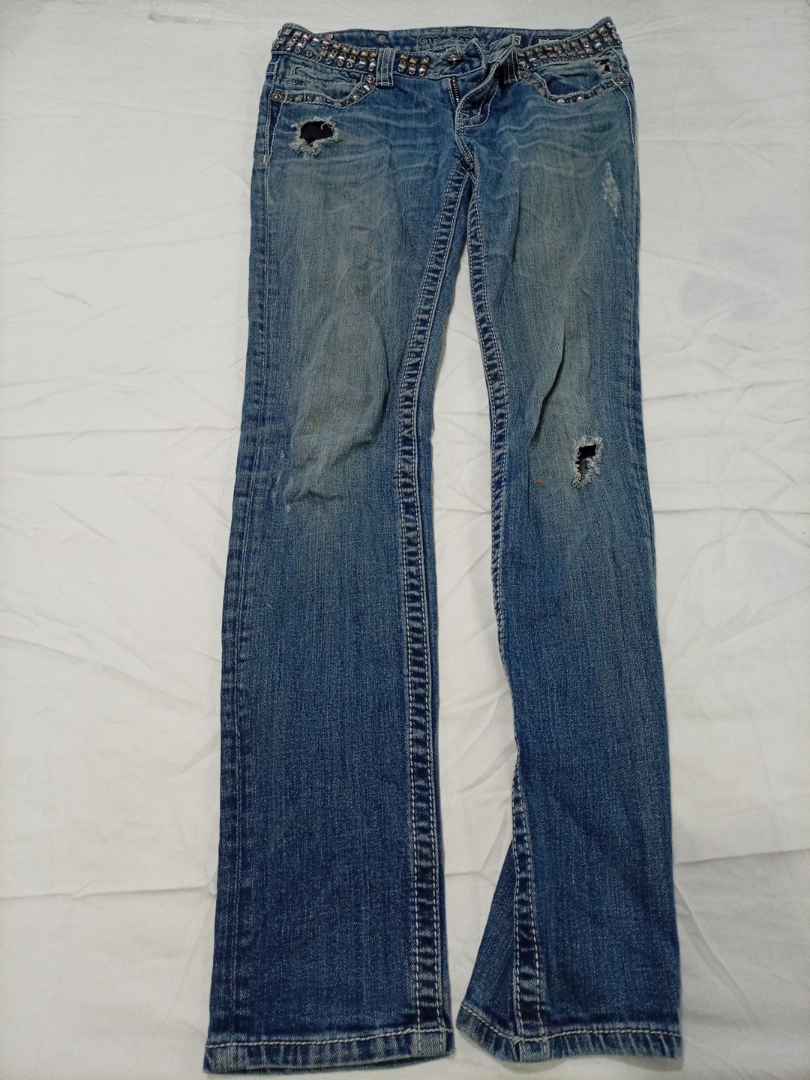 Miss Me Distressed Bootcut Jeans