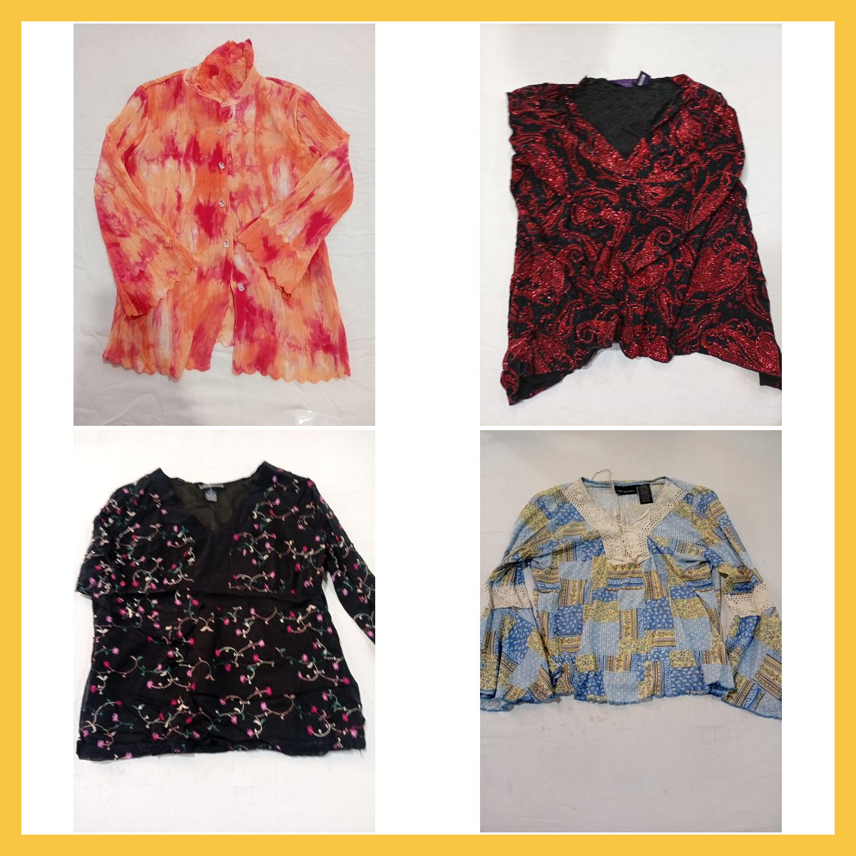 Designer Printed Blouse Bundle 15pcs Essentials Mi..