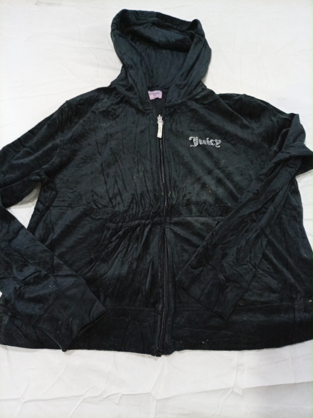 ジュシー・クチュール＆デザイナー・フーディー・バンドル・エマーソン・ラング・メッシュ・ベロア・フーデ..