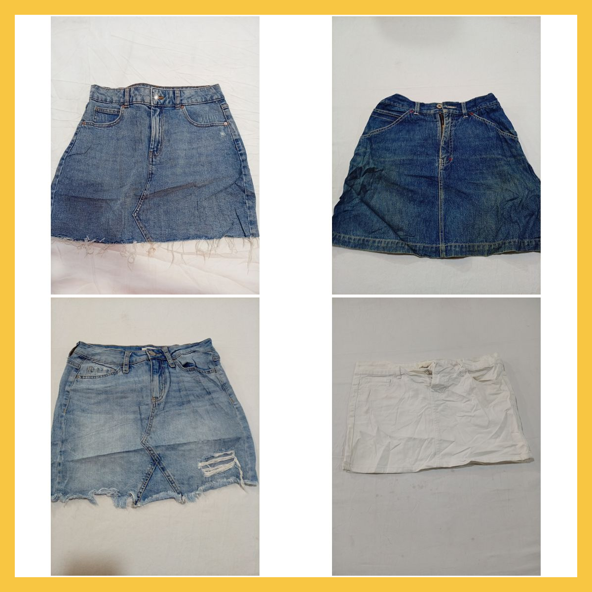 Pacote de Saia Jeans - Mistura de 15 Peças de Wild..