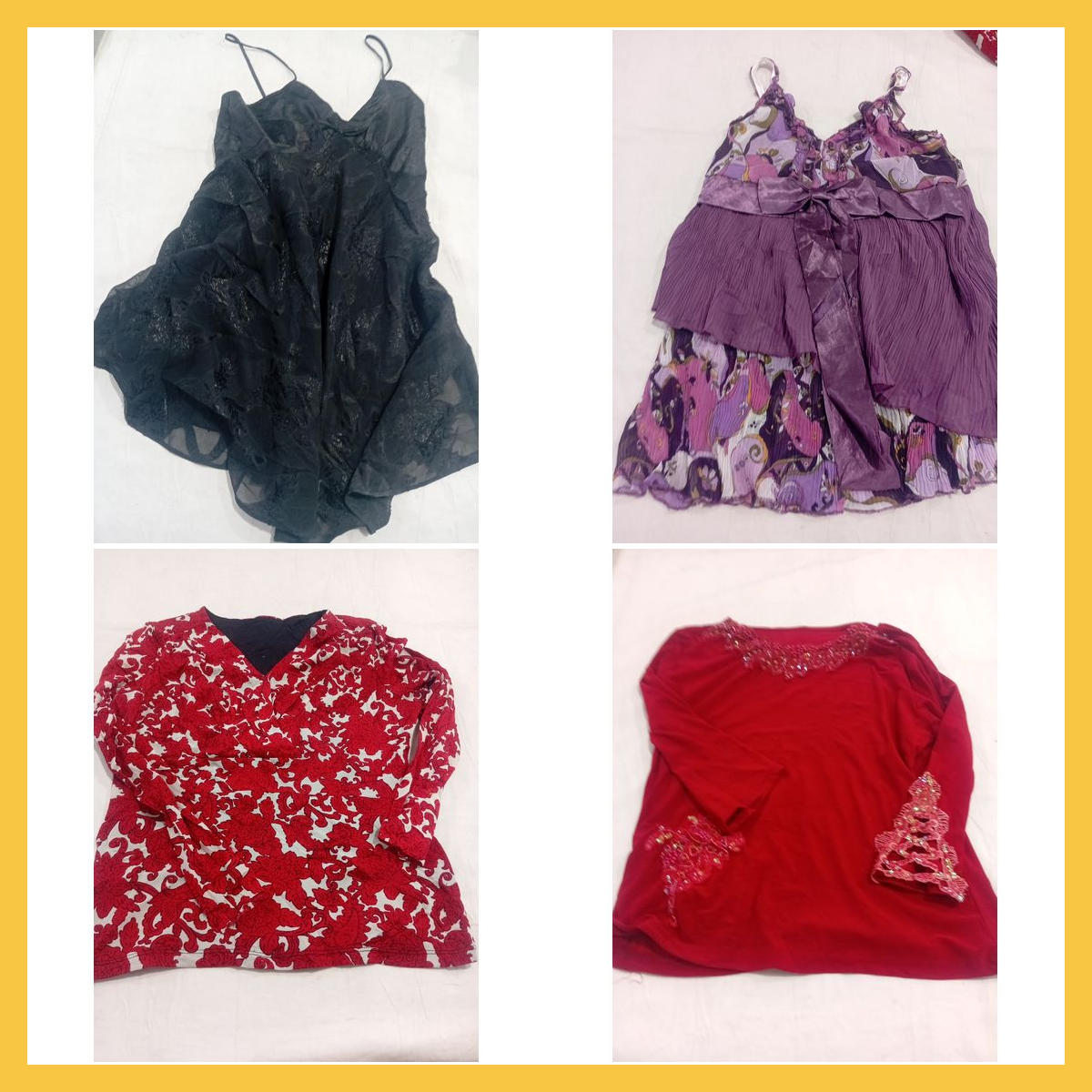 Blouse Bundle 7 Pc Women's Fashion Tops Printed & ..