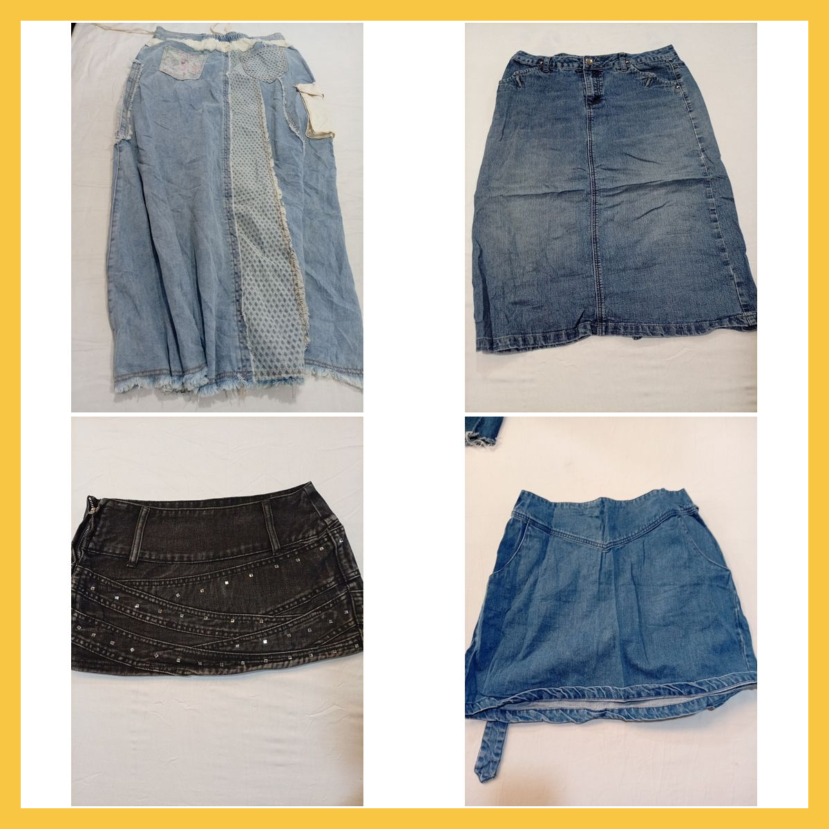 Denim Rock Bundle 7 Stück Mini Röcke in verschiede..