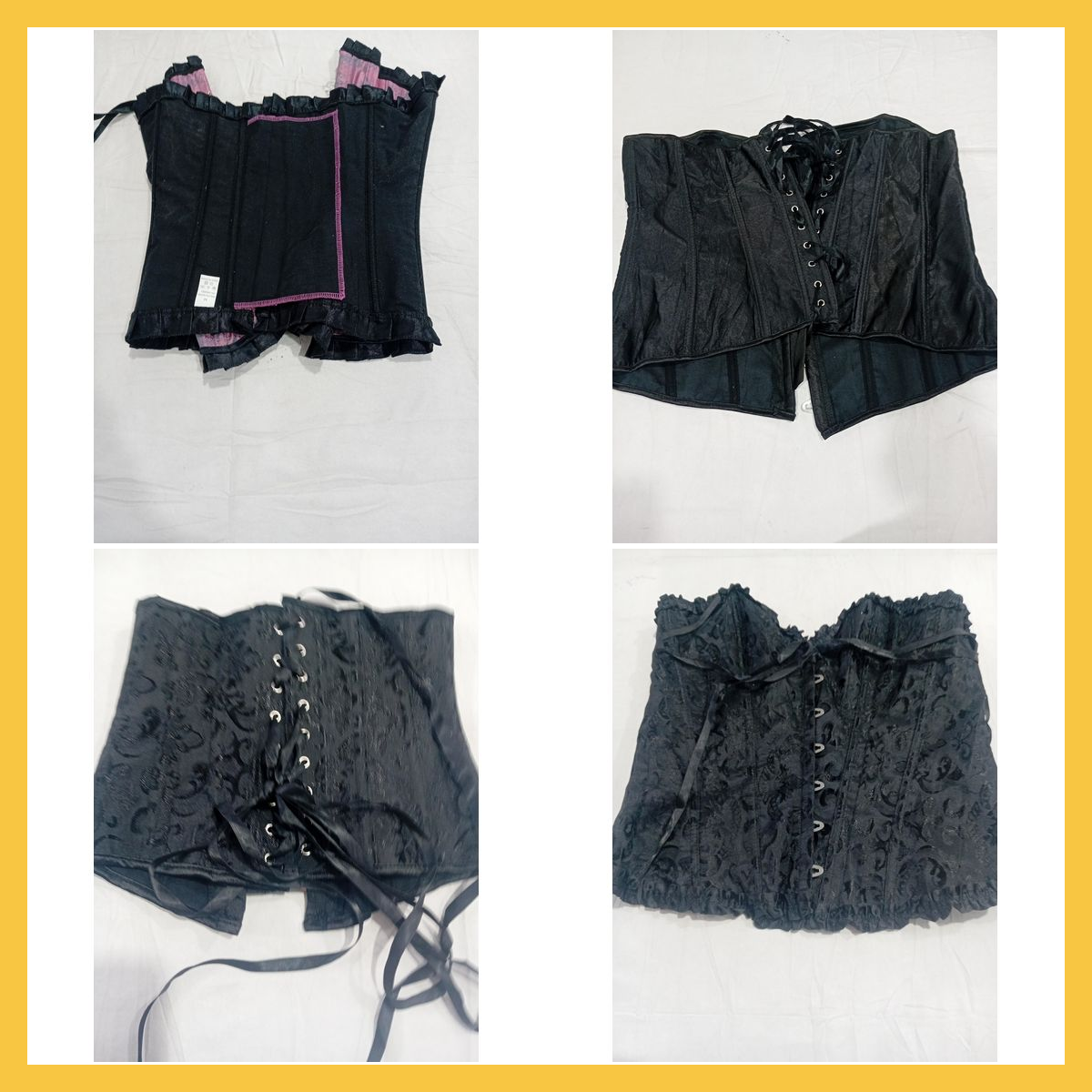 Unbranded Corset & Bustier Bundle Lace-Up Lace Top..