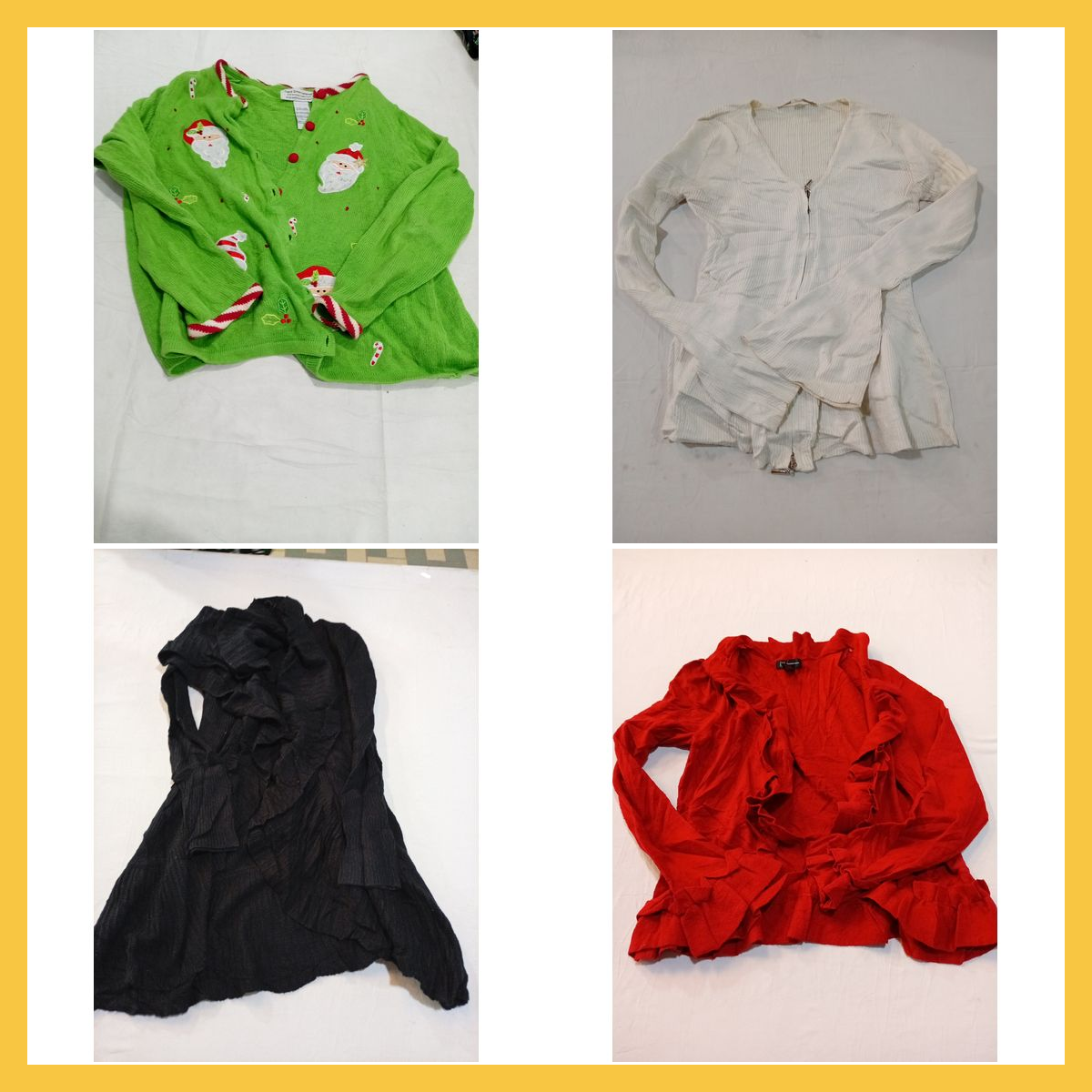 Lot de vêtements en tricot de créateur : pulls et ..