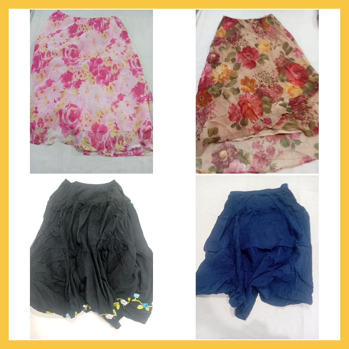 Rock-Bündel 7 Stück Unbranded Blumen Maxi Midi Min..