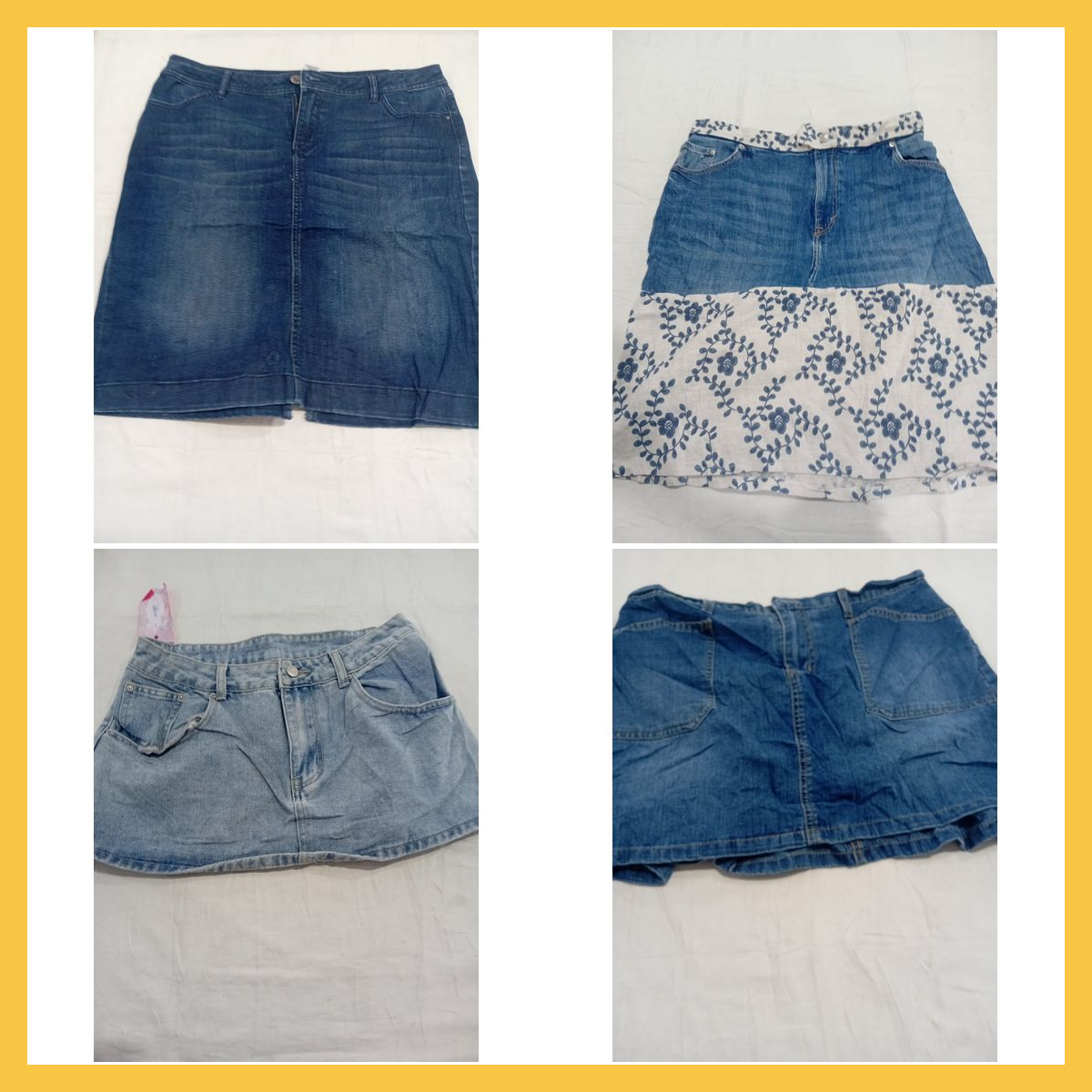 Unbranded Denim Mini Skirt Bundle - 7 Piece Denim ..