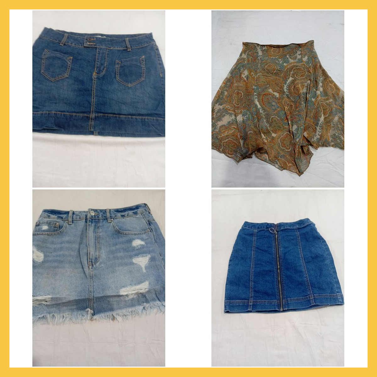 Zara Denim & Printed Skirt Bundle 7pcs