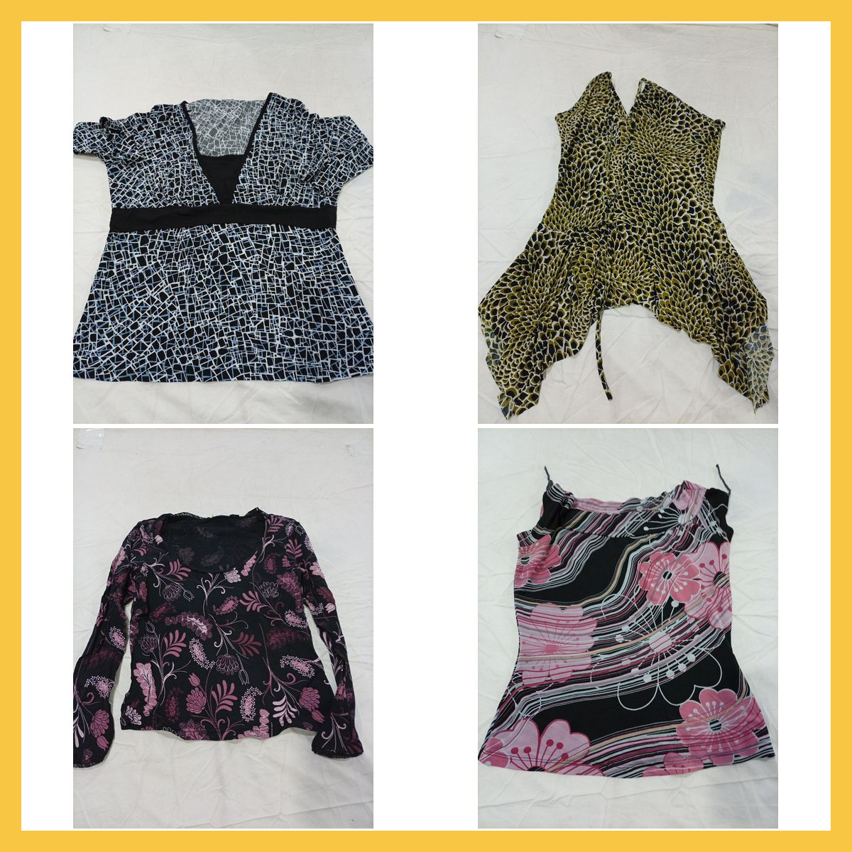 Printed Blouse Bundle 7pcs Unbranded Tops Assorted