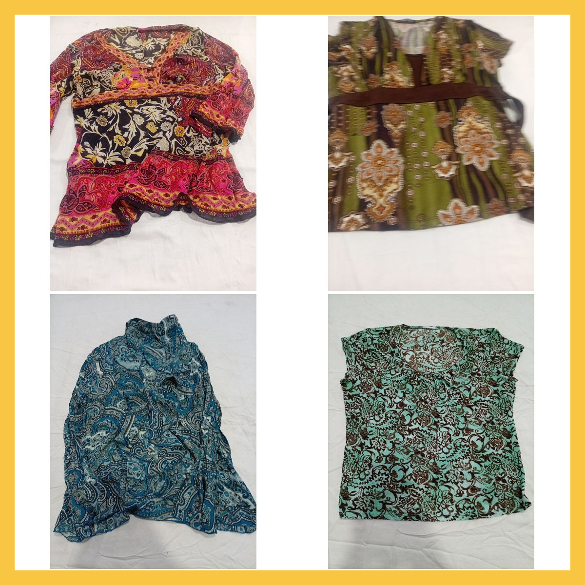 Unbranded Printed Blouse Bundle 7pcs Women's Tops ..