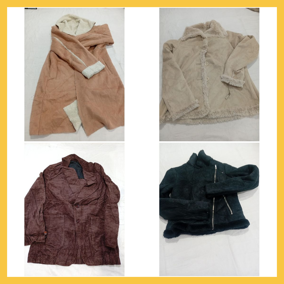 Wildleder-, Leder- und Denim-Jacken-Bundle - 7-tei..