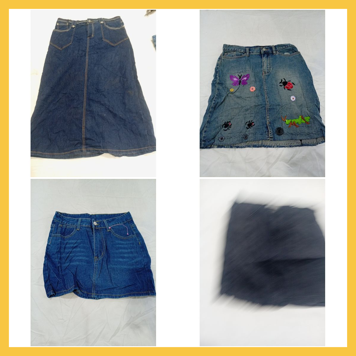Denim Skirt Bundle - 7 Piece Unbranded Denim & Mid..
