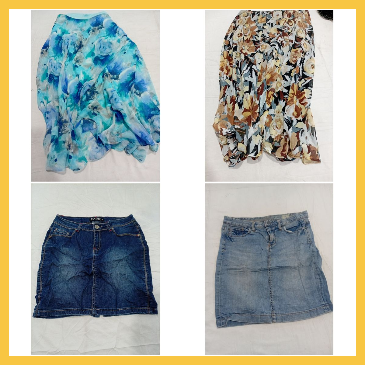 Skirt Bundle Covington Converse Denim Maxi Midi Fl..