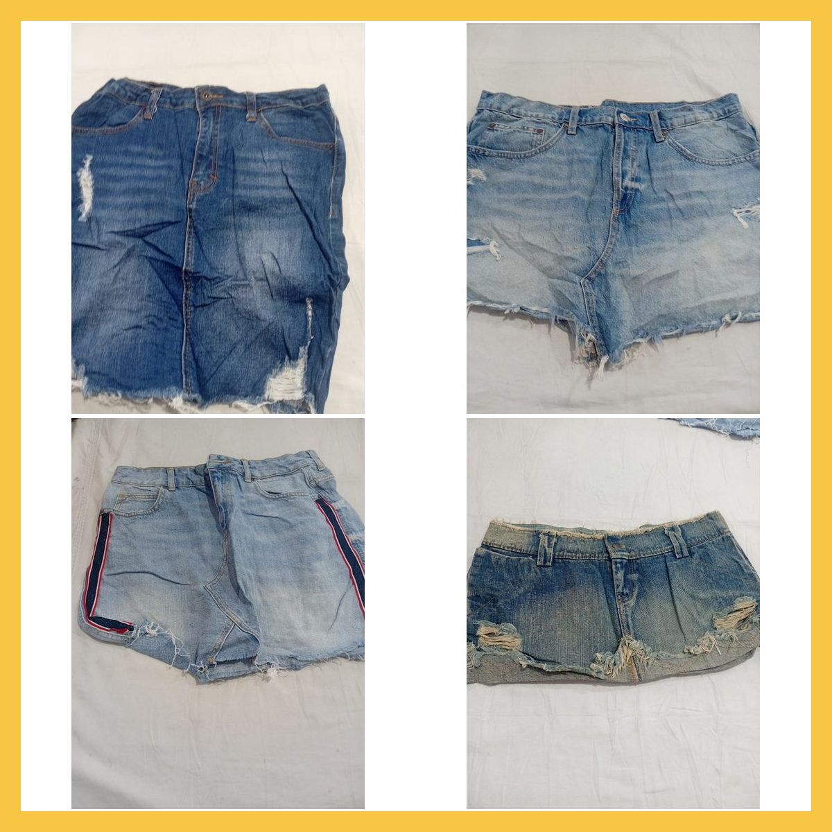 Zara & Unbranded Denim Shorts Bundle - 7 Piece Jea..