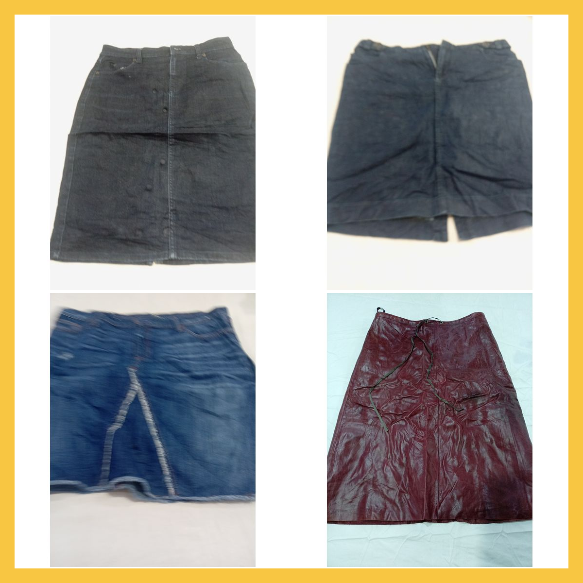 Banana Republic Skirt Bundle 5pcs Denim & Leather ..