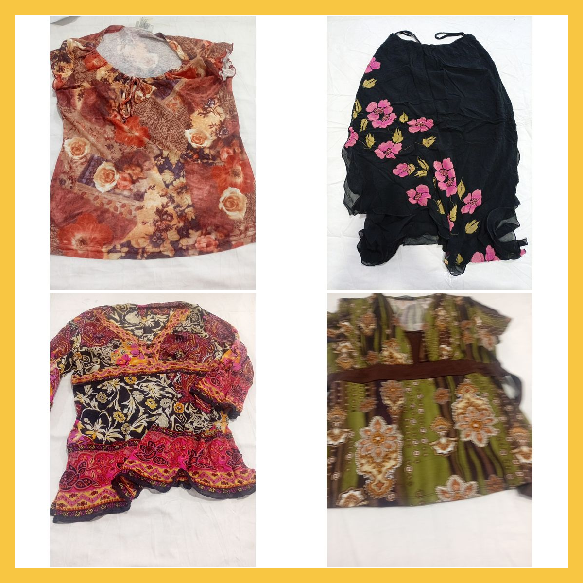 Printed Blouse Bundle 7pcs Unbranded Floral & Pais..