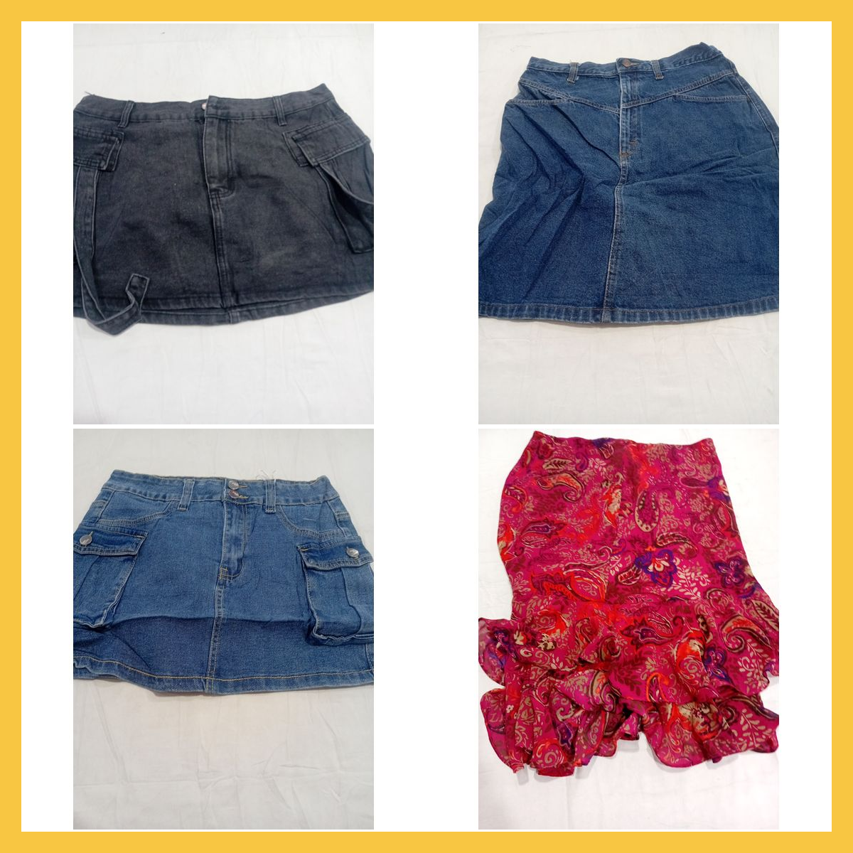 Denim & Gedrucktes Rock Bundle - 7 Teile Unbranded..