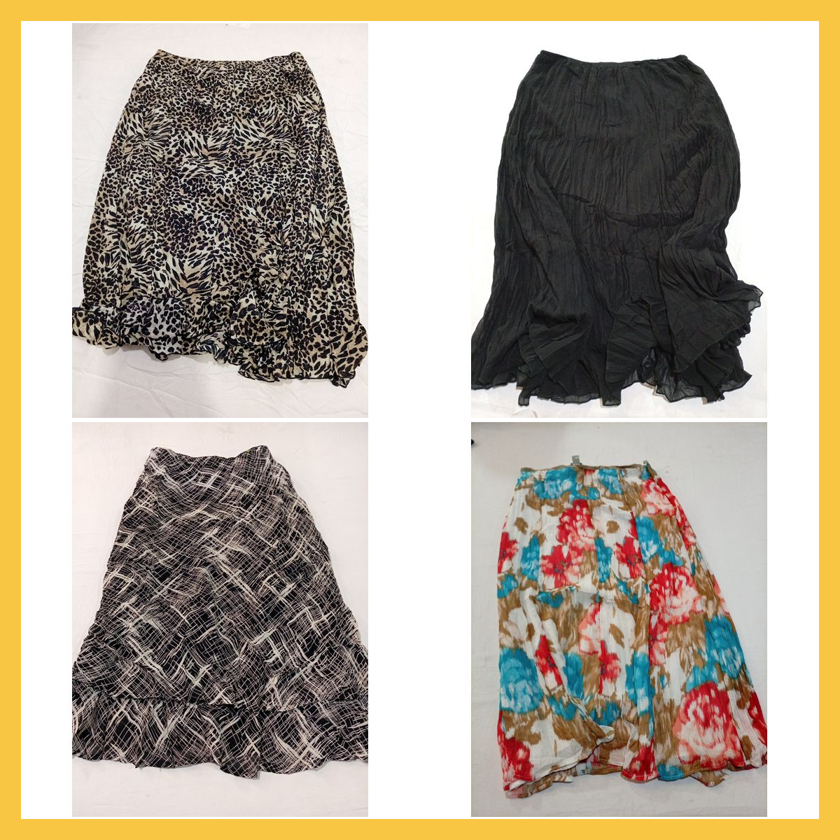 Midi Skirt Bundle - 15 Pc Women's Fashion Lot JM C..