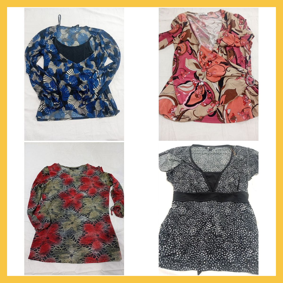 AB Studio A Byer Printed Blouse Bundle 7 Pieces