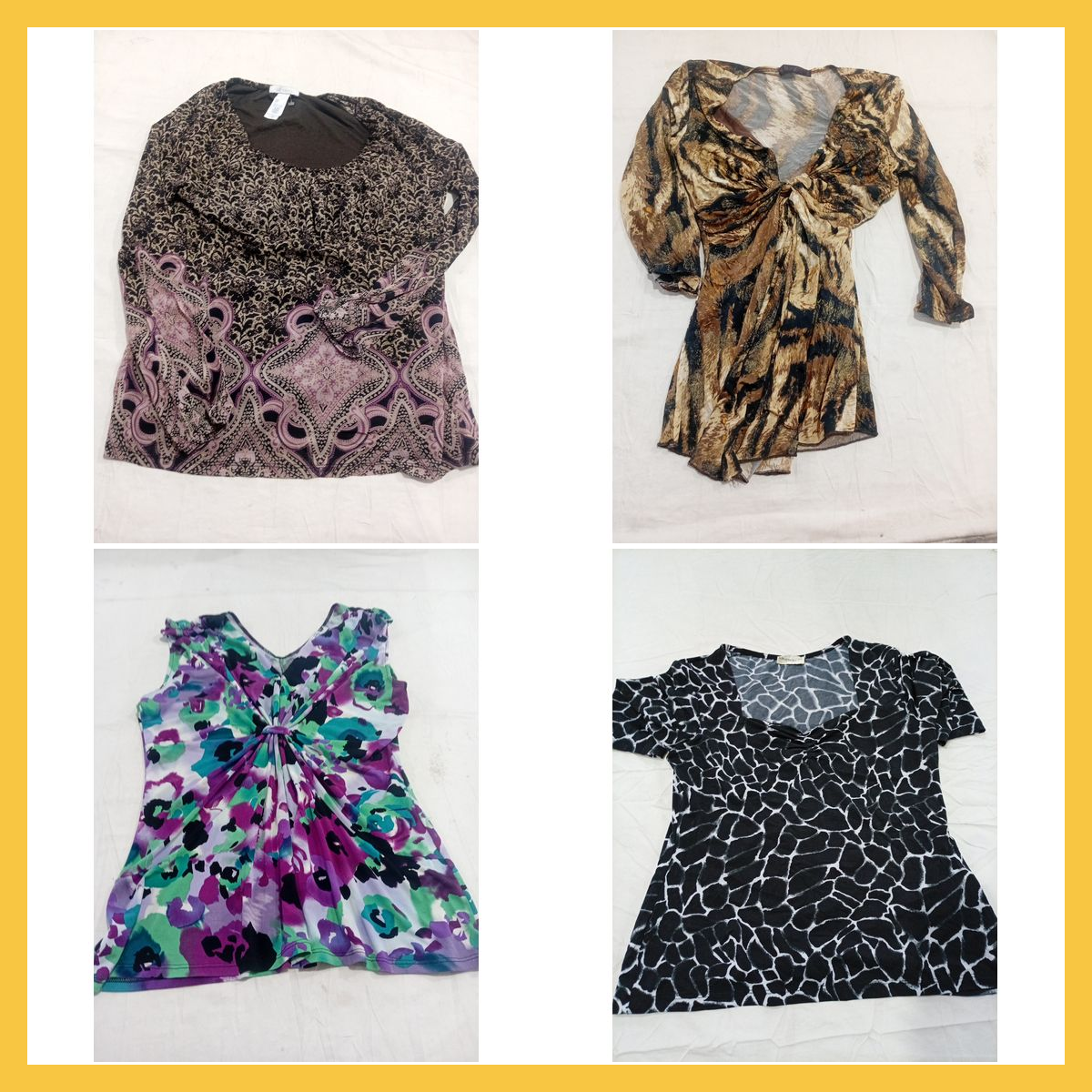 Lizwear, Lipstick, Lilly & More Printed Blouse Bun..