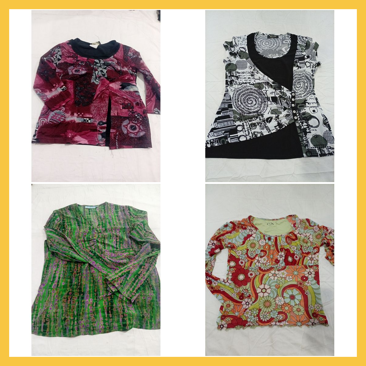 Bali Asparagus Art Class Printed Blouse Bundle 7 P..