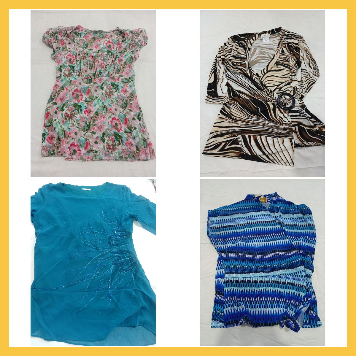 LOFT, Lacoste & More Printed Blouse Bundle