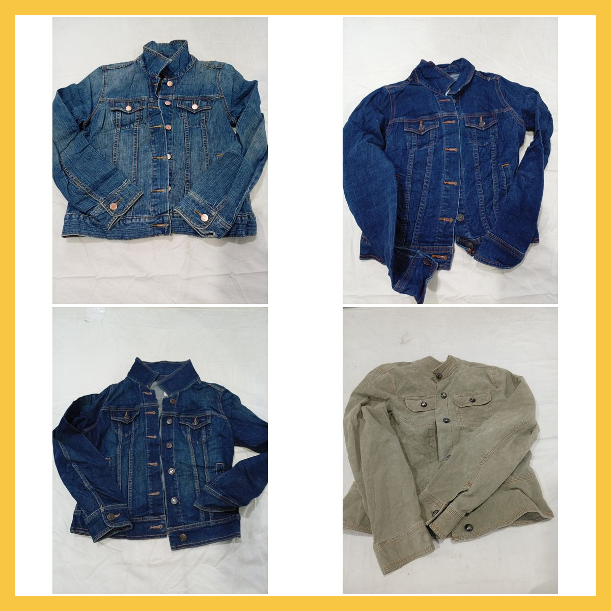 Ensemble de vestes en denim et en velours côtelé O..