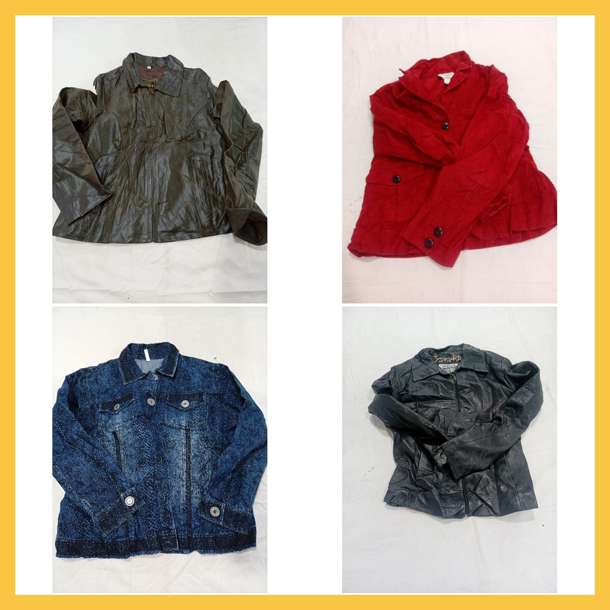 Leder- und Baumwolljacken-Bundle Pelleteria Gabi P..