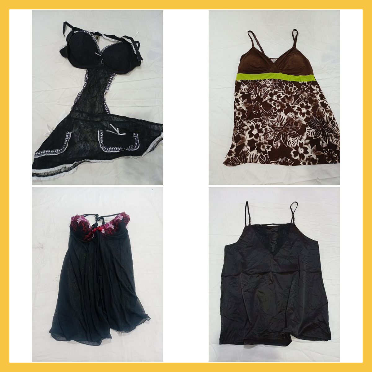 レースとシルクのキャミソールバンドル - シークレットトレジャー、セクシーランジェリーなど