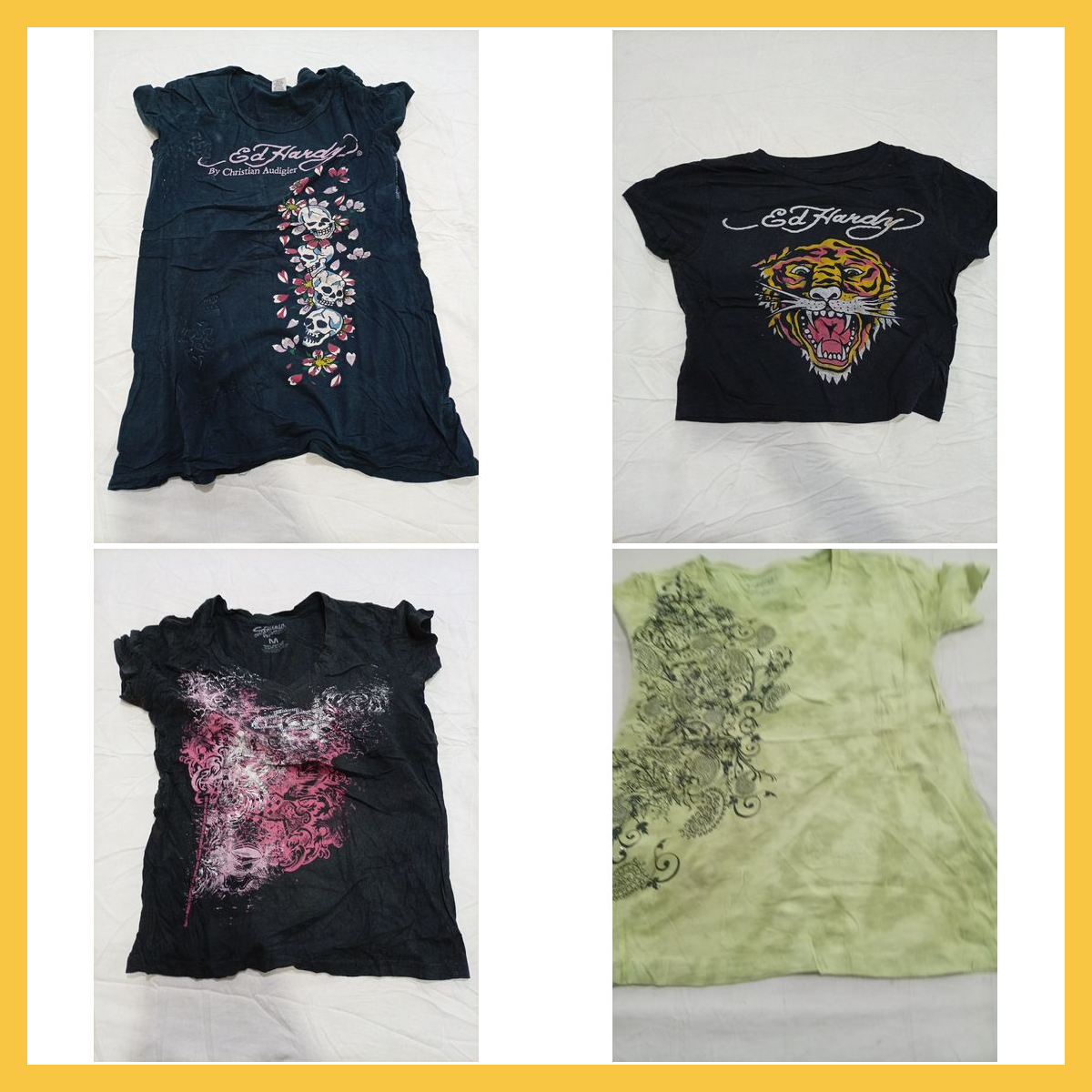 Ed Hardy Diesel Printed T-Shirt Bundle with Cruzin..