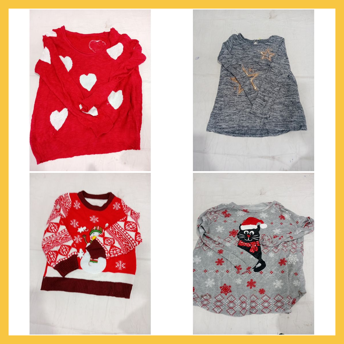 Pack de pulls festifs 10 pièces tops en tricot non..
