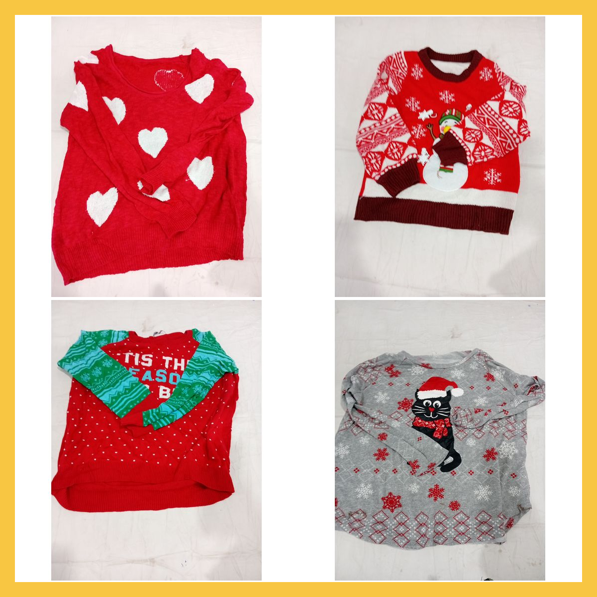 Ensemble de pulls de Noël 12pcs Hauts en tricot fe..