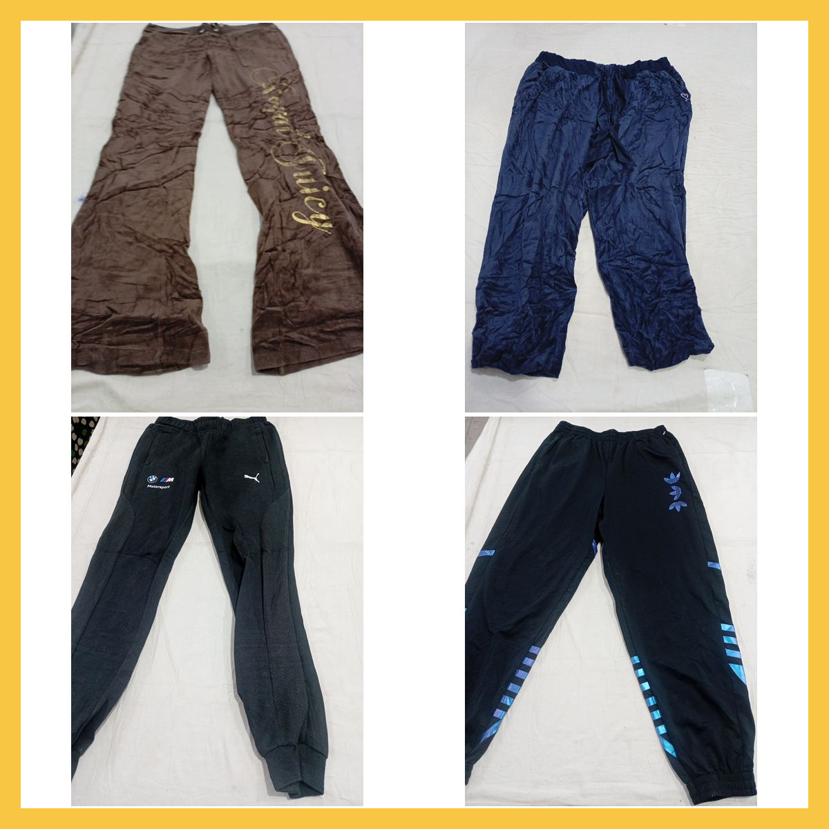 Ensemble de pantalons de survêtement Adidas, Nike,..
