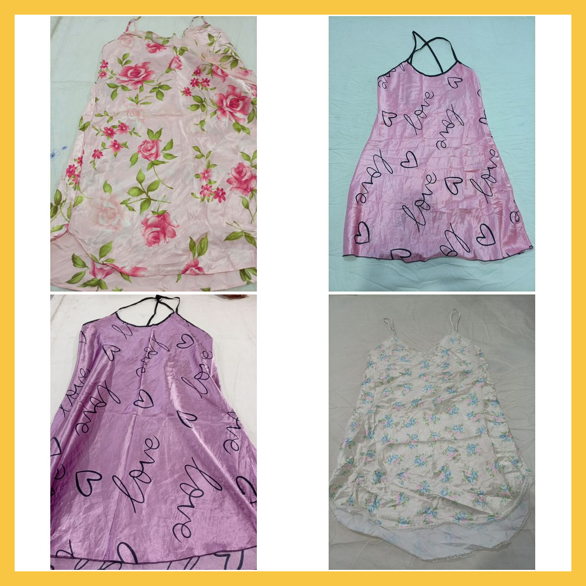 Unbranded Satin Slip Dress Bundle 11pcs Floral Lac..