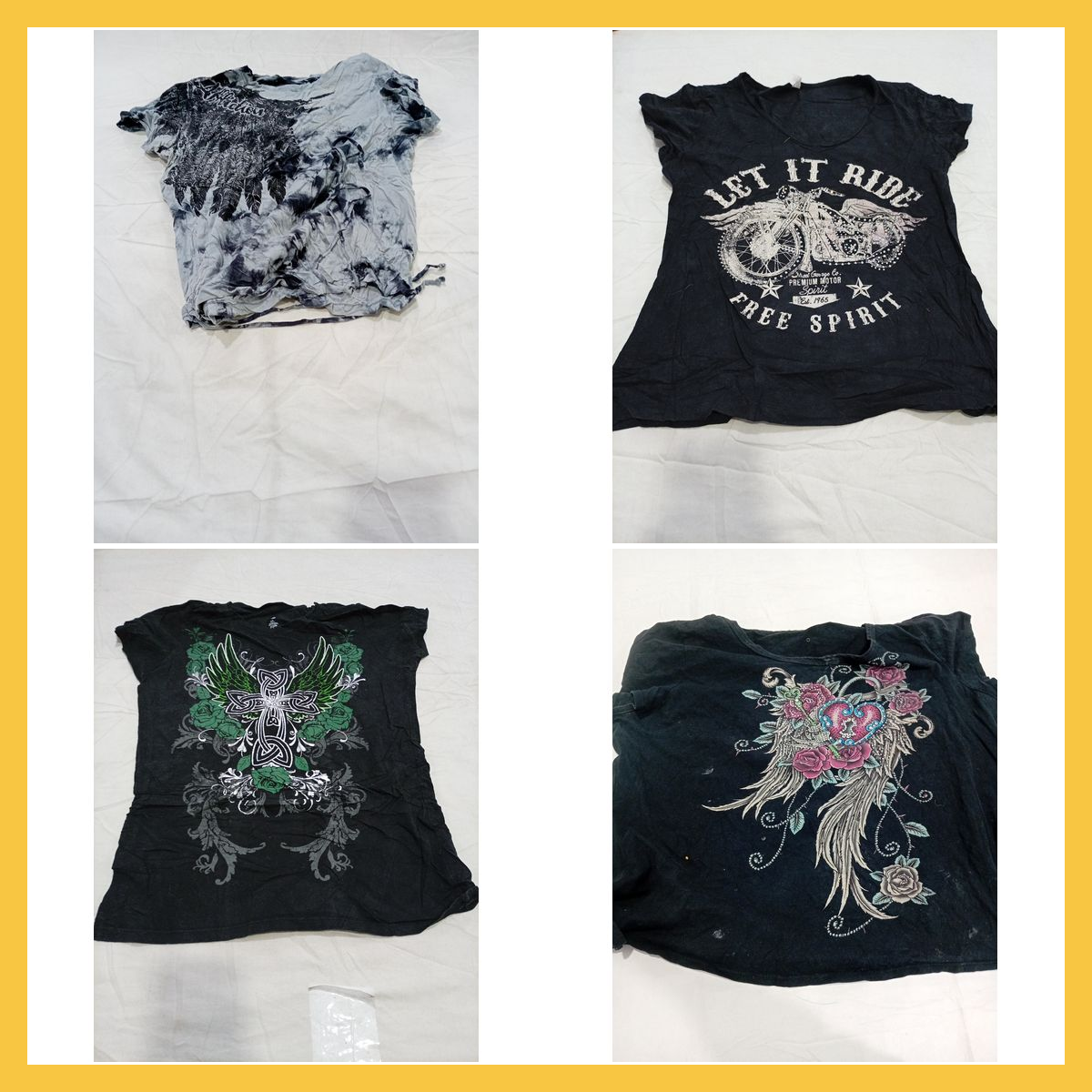 Unbranded Printed T-Shirt Bundle 4 Graphic Tees