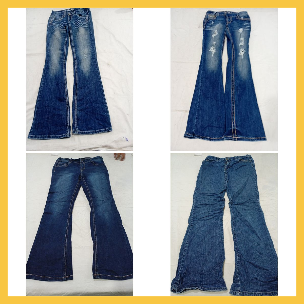 Flare Jeans Bundle - 14 Pc Designer Denim Lot Amet..