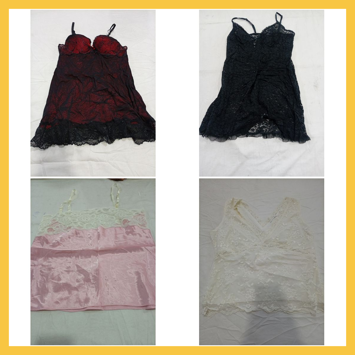 Lace Camisole Bundle 12 Pc Lace Trim Tops Various ..