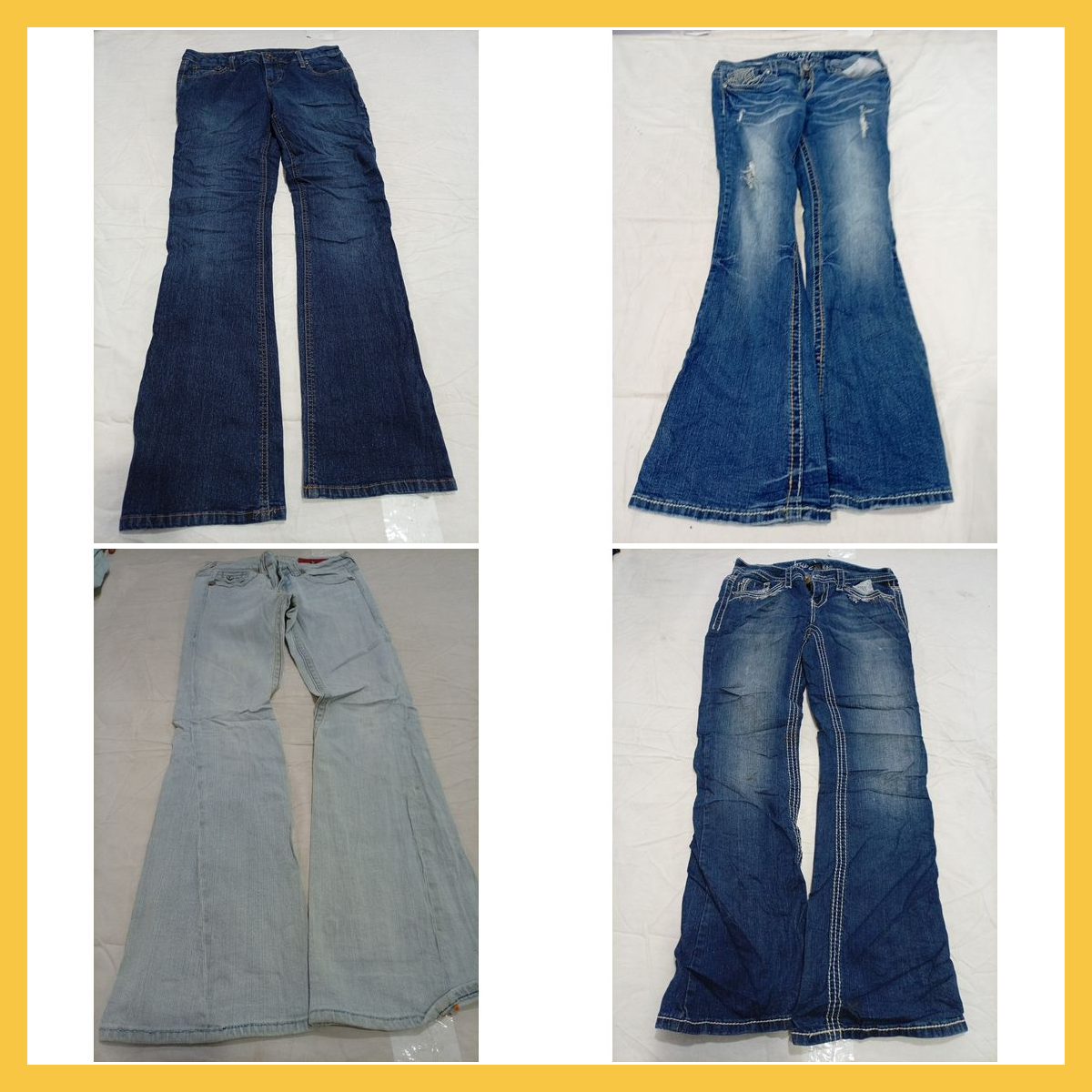 Ensemble de jeans flares premium - 14 pièces Seven..