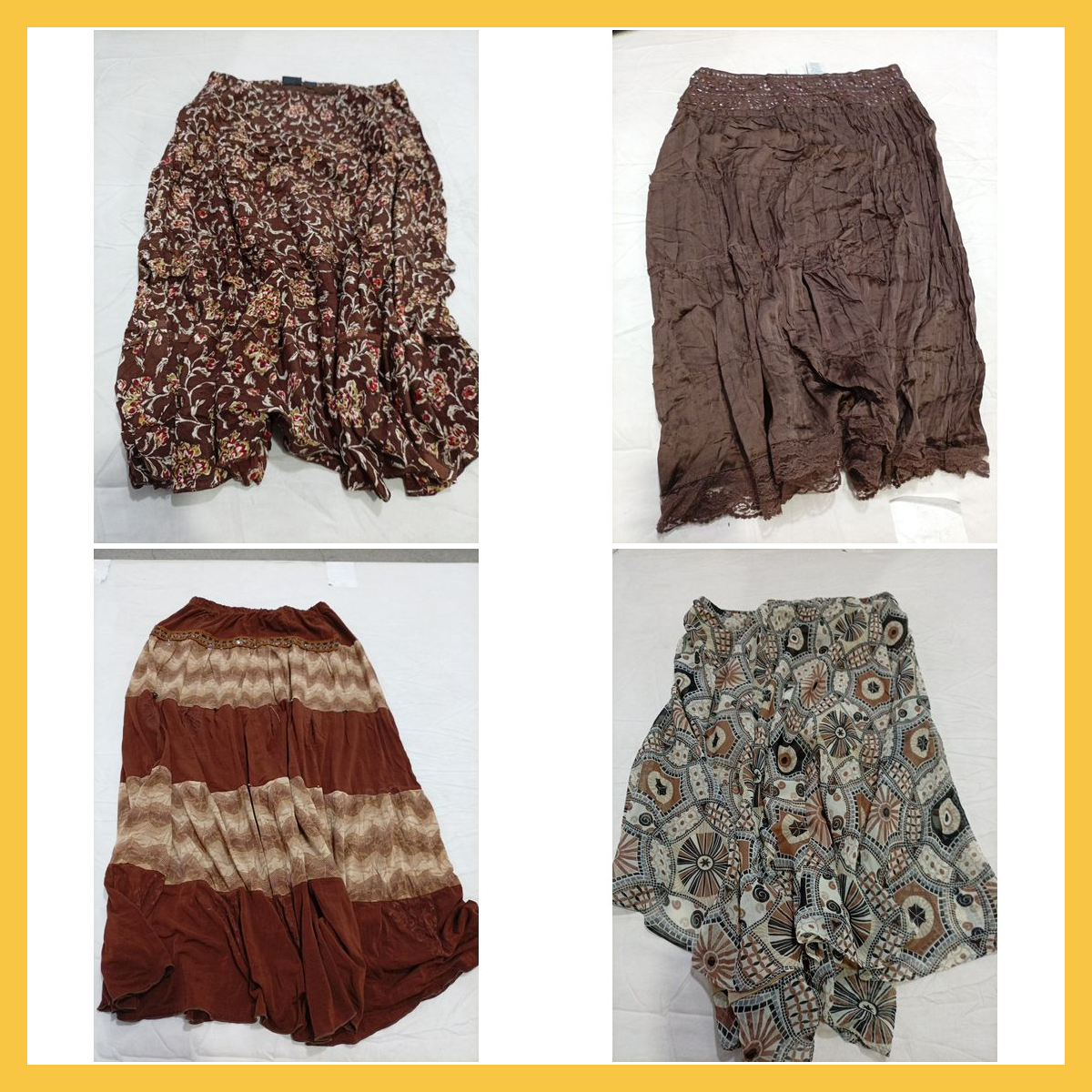 Skirt Bundle 12 Pc Women's Mix Maxi Midi Floral Pr..