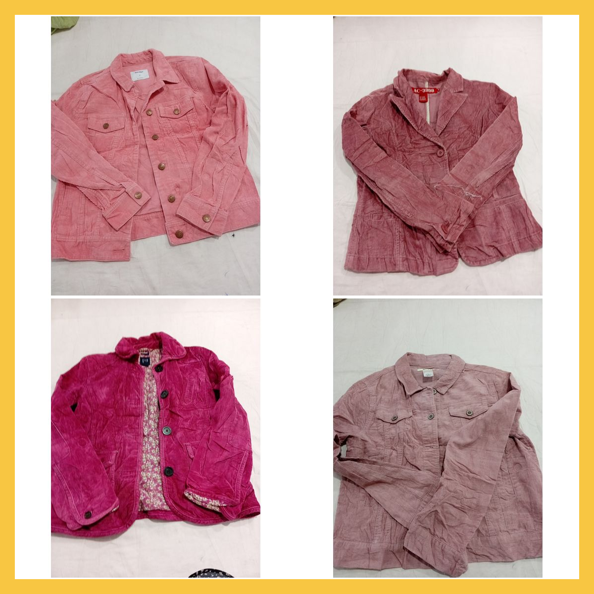 Ensemble de veste en velours côtelé rose - Old Nav..