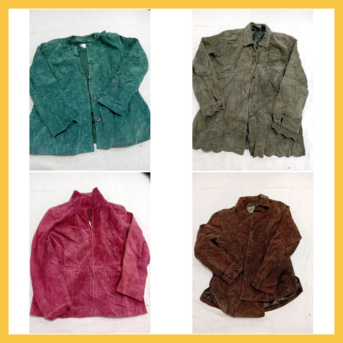 Ensemble de vestes en suède - Lot de 15 pièces Des..