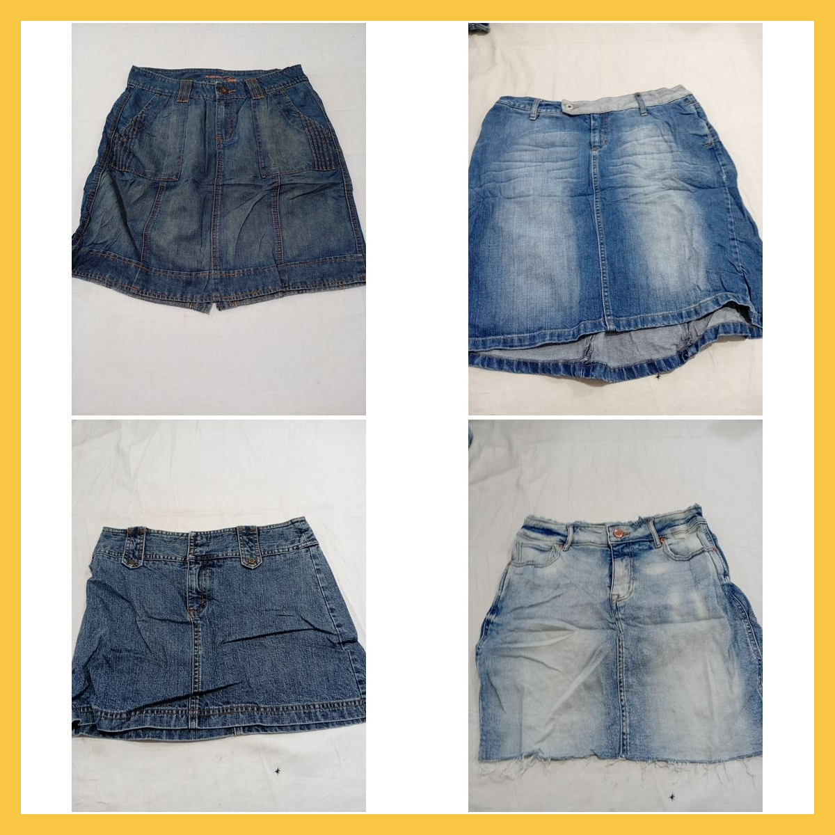 デニムスカートバンドル - ライダース、ギャップ、モーリスなどの14ピースミックス