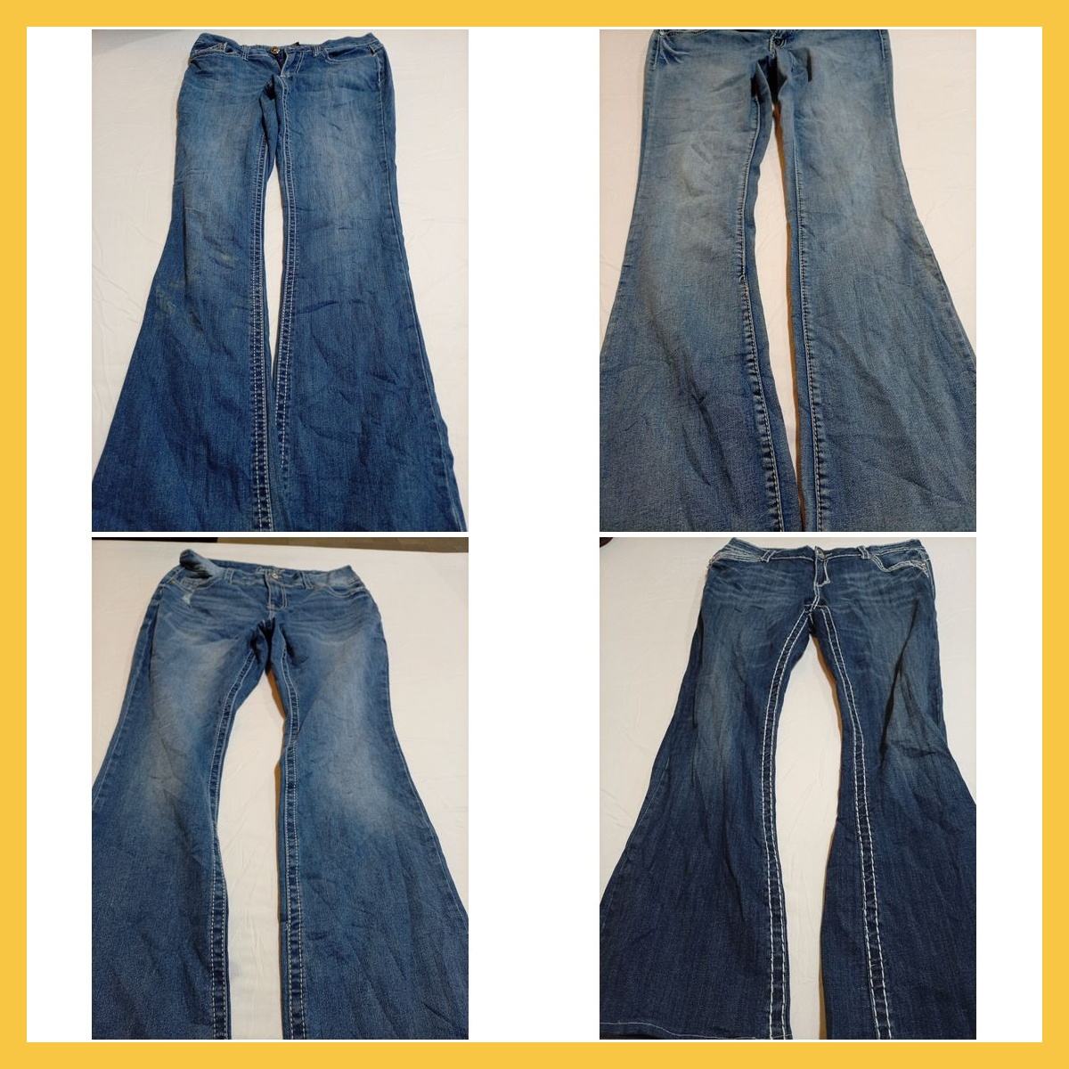 Flare Jeans Bundle - 12 Piece Lot of Love Motion, ..