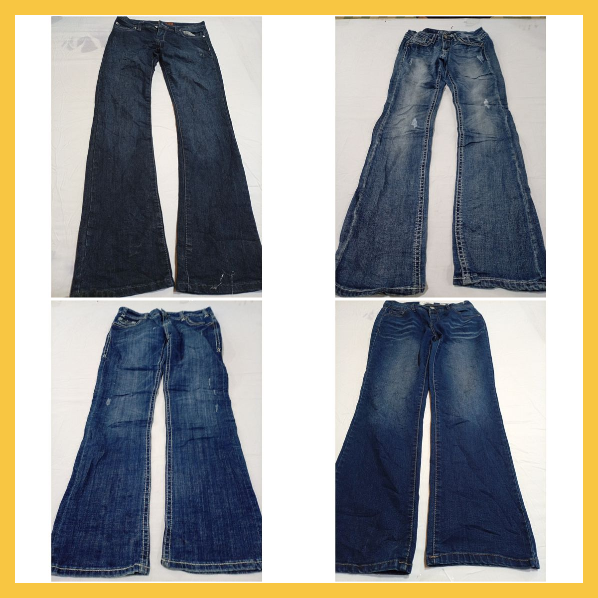 Bootcut Jeans Bundle: 15 Pc Mix of Rocky, Ariat, 7..